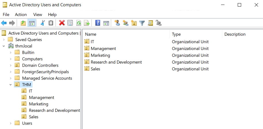 AD Users and Computers