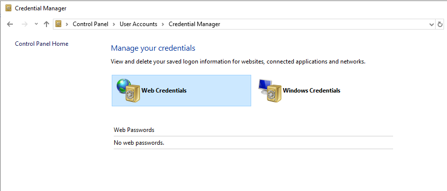 Windows Credential Manager